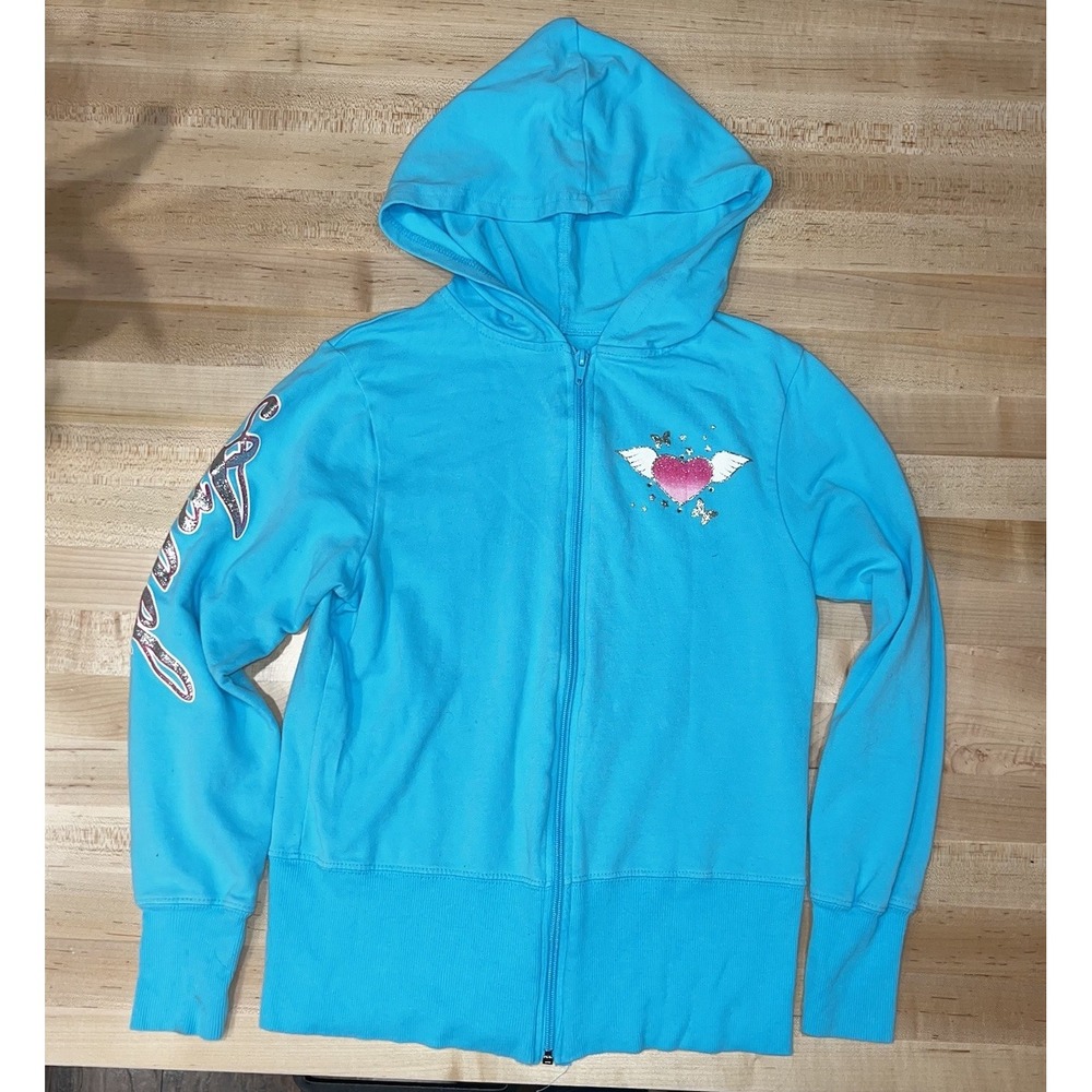 Arizona Jean Co. Y2K 'Angel' Long Sleeve‎ Zip Jacket Girls 14/16 Women's XS